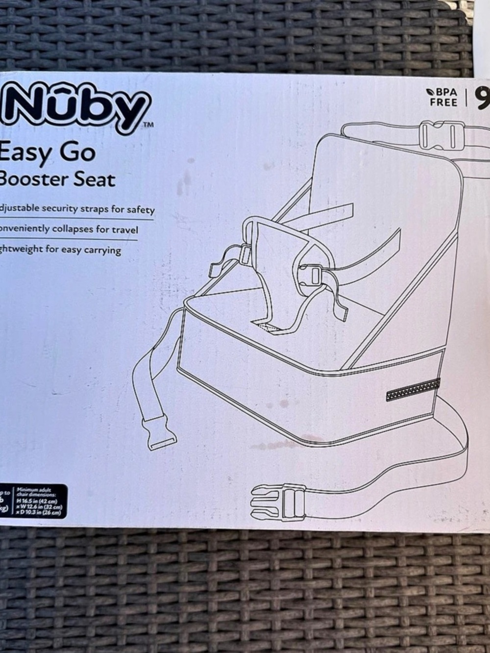 Nuby Easy Go Booster Seat Blue